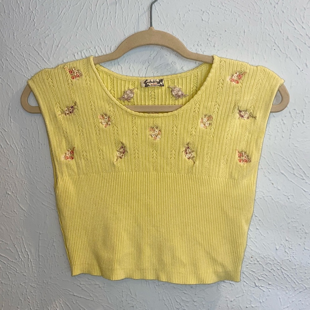 Intimately Free People floral stretch crop top - XS